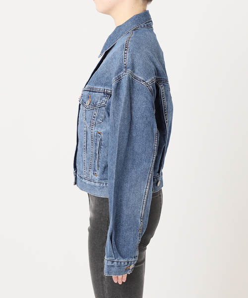 Levi's（リーバイス）の「【LEVI’S/リーバイス】SHRUNKEN 90S TRUCKER：デニムジャケット A9155-0009（デニムジャケット・レディース・ブルー・SMALL/MEDIUM）」の21枚目の写真