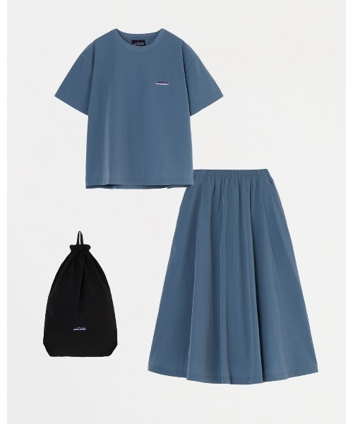 tシャツ 「THOUSAND MILE」SHORT SLEEVE T-SHIRT ＆ SKIRT SETPRINTショートスリーブＴシャツ＆スカート　 セール】【THOUSAND MILE】SHORT SLEEVE T-SHIRT & SKIRT