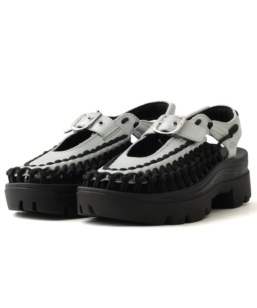 KEEN(キーン)の「KEEN UNEEK PLT MARY JANE / キーン ユニーク ピーエルティ メリージェーン(サンダル・レディース・ブラック×グレー・23.0cm/24.0cm/25.0cm/26.0cm)」の2枚目の写真