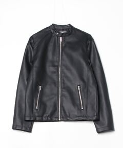 NOBLE 定価6.4万 サイズ40 ソフトラムレザー ライダース ブルゾン 黒 NOBLE 定価6.4万 サイズ40 ソフトラムレザー ライダース ブルゾン 黒