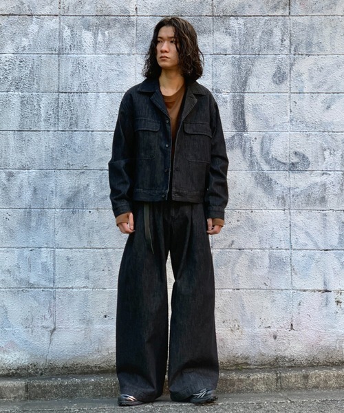 セール】Toironier/トワロニエ/Denim 2Tuck Side Tuck Pants