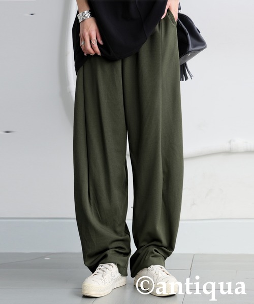 antiqua(アンティカ)の「テーパードパンツ(その他パンツ・レディース・アイボリー/ブラック/ブラウン系その他/ダークグリーン/ダークグレー/ダークカーキ/ライム/レッド・MEDIUM/LARGE)」の7枚目の写真