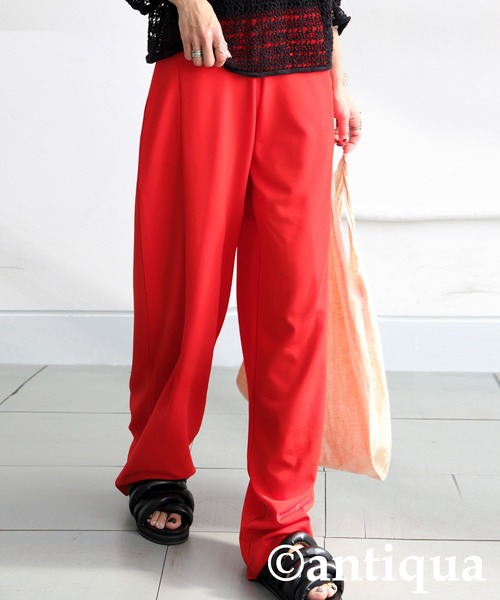 antiqua(アンティカ)の「テーパードパンツ(その他パンツ・レディース・アイボリー/ブラック/ブラウン系その他/ダークグリーン/ダークグレー/ダークカーキ/ライム/レッド・MEDIUM/LARGE)」の8枚目の写真