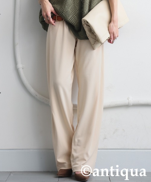 antiqua(アンティカ)の「テーパードパンツ(その他パンツ・レディース・アイボリー/ブラック/ブラウン系その他/ダークグリーン/ダークグレー/ダークカーキ/ライム/レッド・MEDIUM/LARGE)」の2枚目の写真