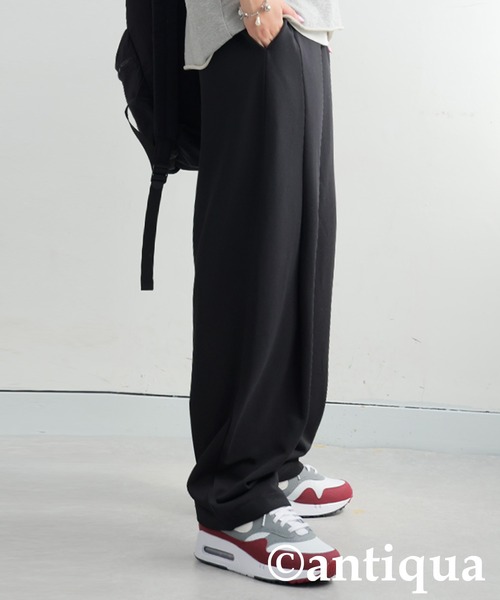 antiqua(アンティカ)の「テーパードパンツ(その他パンツ・レディース・アイボリー/ブラック/ブラウン系その他/ダークグリーン/ダークグレー/ダークカーキ/ライム/レッド・MEDIUM/LARGE)」の13枚目の写真