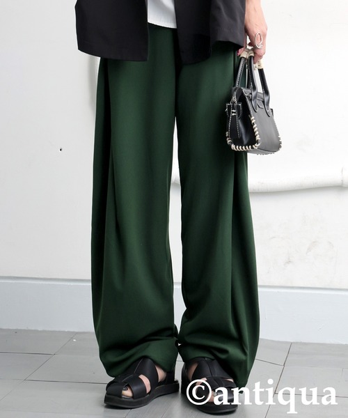 antiqua(アンティカ)の「テーパードパンツ(その他パンツ・レディース・アイボリー/ブラック/ブラウン系その他/ダークグリーン/ダークグレー/ダークカーキ/ライム/レッド・MEDIUM/LARGE)」の21枚目の写真