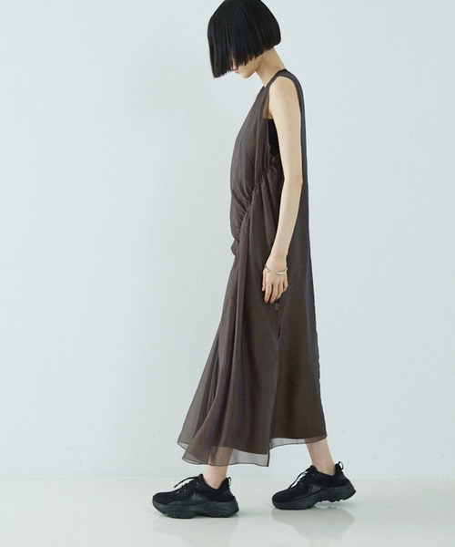 NOMINE（ノミネ）の「マルチWAY シアーシャーリング ワンピース(キャミワンピセット）（ワンピース・レディース・チャコールグレー/ブラック/レッド系その他/グレイッシュベージュ・フリー）」の22枚目の写真