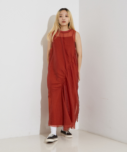 マルチWAY シアーシャーリング ワンピース(キャミワンピセット