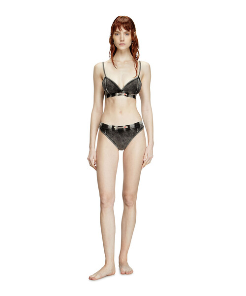 DIESEL(ディーゼル)の「ウィメンズ ブラ ZOE-DNM(ブラジャー・レディース・ブラック/グレー・MEDIUM/SMALL/X-SMALL)」の4枚目の写真