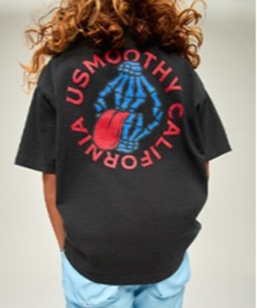 Smoothy(スムージー)の「Smoothy BONE Tee / スムージー BONE Tシャツ(Tシャツ/カットソー・キッズ・ブラック・SMALL/MEDIUM/LARGE/X-LARGE)」の1枚目の写真