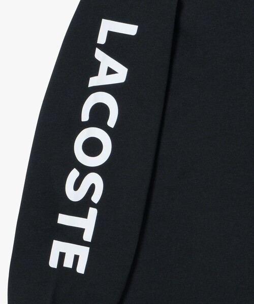 LACOSTE（ラコステ）の「ヘビーウェイト スリーブプリント ロングリブスリーブTシャツ（Tシャツ/カットソー・メンズ・ホワイト/ネイビー/ブラック/グリーン・3/2/5/4）」の15枚目の写真