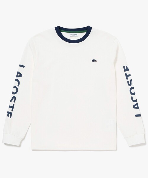 ヘビーウェイトスリーブプリント ロングリブスリーブTシャツ（T
