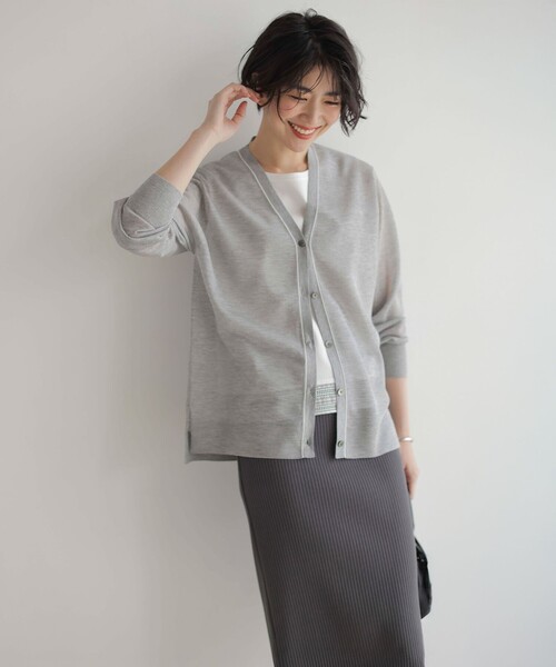 J.PRESS(ジェイプレス)の「【洗える】リブ ナロー スカート(スカート・レディース・ブラック系/グレー系・11/9/7)」の22枚目の写真