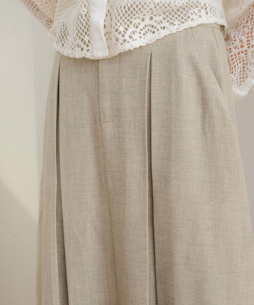 NOAHL(ノアル)の「【NOAHL】MIXツイルダブルタックスカート(スカート・レディース・ベージュ系/グレー系・FREE)」の16枚目の写真