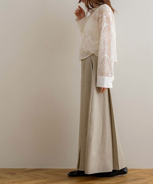 NOAHL(ノアル)の「【NOAHL】MIXツイルダブルタックスカート(スカート・レディース・ベージュ系/グレー系・FREE)」の19枚目の写真