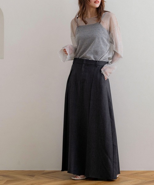 NOAHL(ノアル)の「【NOAHL】MIXツイルダブルタックスカート(スカート・レディース・ベージュ系/グレー系・FREE)」の21枚目の写真