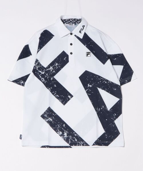 FILA GOLF(フィラゴルフ )の「FILA GOLF/フィラ ゴルフ ゴルフウェア 吸汗速乾 ストレッチ 半袖 シャツ ポロシャツ(ポロシャツ・メンズ・ブルー/ホワイト/ネイビー・M/LL/L)」の14枚目の写真