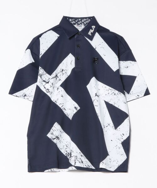 FILA GOLF(フィラゴルフ )の「FILA GOLF/フィラ ゴルフ ゴルフウェア 吸汗速乾 ストレッチ 半袖 シャツ ポロシャツ(ポロシャツ・メンズ・ブルー/ホワイト/ネイビー・M/LL/L)」の15枚目の写真