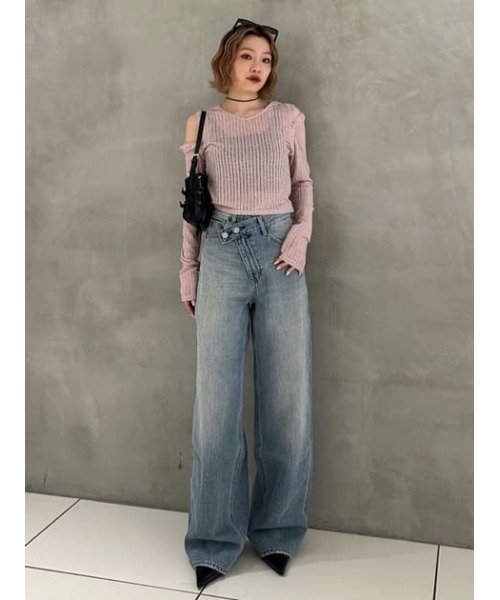 LAGUA GEM(ラグアジェム)の「2WAY HOODIE トップス(パーカー・レディース・ブラック/ライトピンク/ベージュ・FREE)」の19枚目の写真