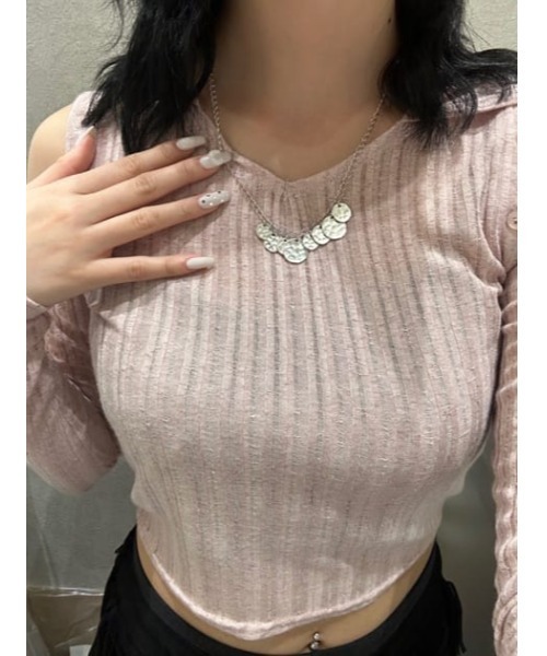 LAGUA GEM(ラグアジェム)の「2WAY HOODIE トップス(パーカー・レディース・ブラック/ライトピンク/ベージュ・FREE)」の21枚目の写真
