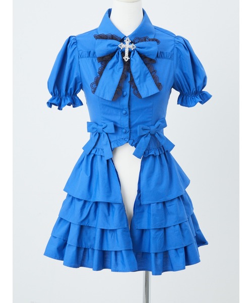 Jamieエーエヌケー クロスモチーフお姫様ブラウス 黒 Jamieエーエヌケー クロスモチーフお姫様ブラウス 黒 Jamie