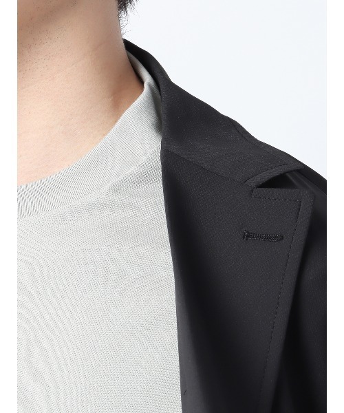 SUIT SQUARE(スーツスクエア)の「オフィT Tシャツ 長袖 ウォッシャブル プレーティング鹿の子 スマートフィット(Tシャツ/カットソー・メンズ・ブラック系/ネイビー系/ホワイト系・S/M/L/LL)」の17枚目の写真