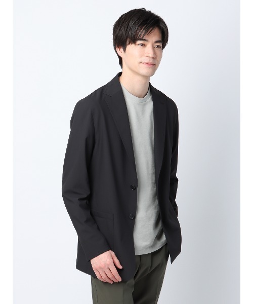SUIT SQUARE(スーツスクエア)の「オフィT Tシャツ 長袖 ウォッシャブル プレーティング鹿の子 スマートフィット(Tシャツ/カットソー・メンズ・ブラック系/ネイビー系/ホワイト系・S/M/L/LL)」の19枚目の写真