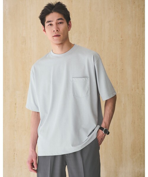 バックチャンネル　吸水速乾　TRYCOOL ロングスリーブT グリーン URBAN RESEARCH DOORS｜『吸水速乾/イージーケア/接触冷感
