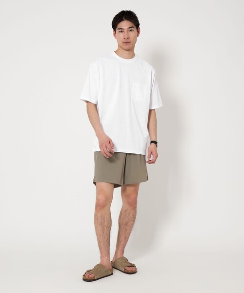 green label relaxing(グリーンレーベルリラクシング)の「ドライ ジャージ クルーネック Tシャツ -吸水速乾-(Tシャツ/カットソー・メンズ・ホワイト/ライトグレー/ブラウン/ブラック・S/L/XL/XXL/M)」の10枚目の写真