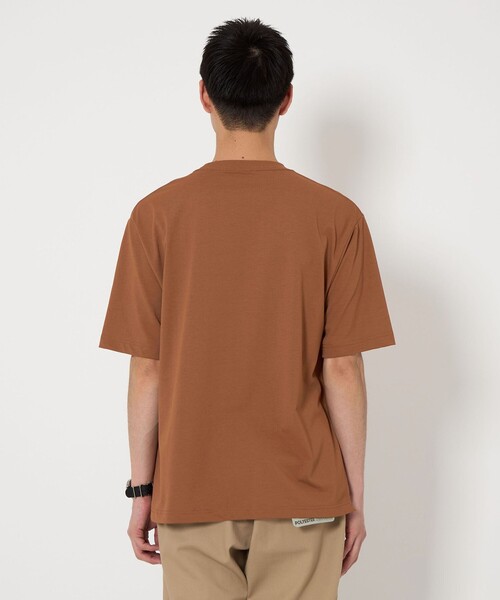 green label relaxing(グリーンレーベルリラクシング)の「ドライ ジャージ クルーネック Tシャツ -吸水速乾-(Tシャツ/カットソー・メンズ・ホワイト/ライトグレー/ブラウン/ブラック・S/L/XL/XXL/M)」の16枚目の写真