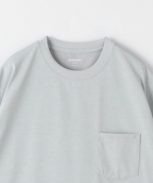 green label relaxing(グリーンレーベルリラクシング)の「ドライ ジャージ クルーネック Tシャツ -吸水速乾-(Tシャツ/カットソー・メンズ・ホワイト/ライトグレー/ブラウン/ブラック・S/L/XL/XXL/M)」の19枚目の写真