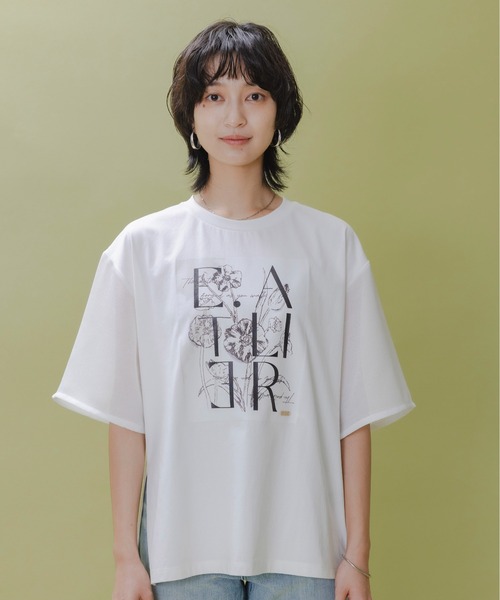 【即購入禁止】Eimee Law リメイクロゴネックコンシールTシャツ リメイクロゴネックコンシールTシャツ（Tシャツ/カットソー