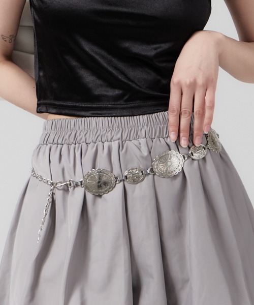 Chick(チック)の「Concho Design Belt / コンチョデザインベルト(ベルト・レディース・シルバー・FREE)」の8枚目の写真