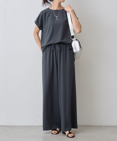 BEARDSLEY（ビアズリー）の「ストレッチジョーゼットパンツ（その他パンツ・レディース・ブラック/ダークグレー/ネイビー・0/1）」の14枚目の写真