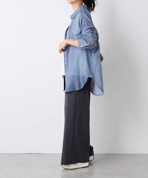 BEARDSLEY（ビアズリー）の「ストレッチジョーゼットパンツ（その他パンツ・レディース・ブラック/ダークグレー/ネイビー・0/1）」の22枚目の写真