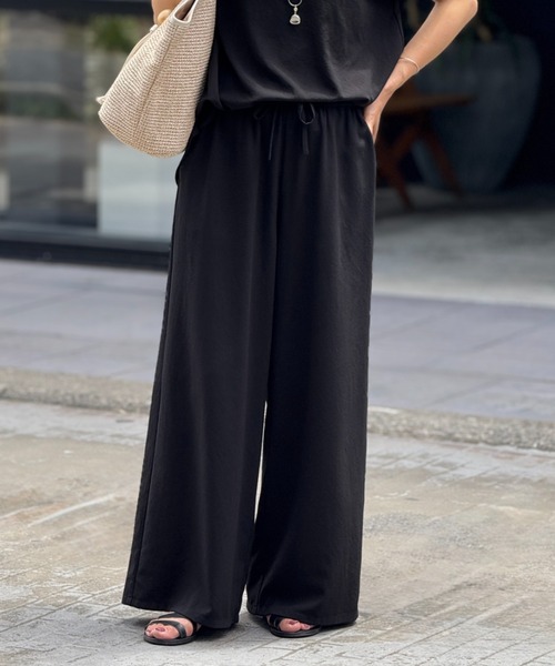 BEARDSLEY（ビアズリー）の「ストレッチジョーゼットパンツ（その他パンツ・レディース・ブラック/ダークグレー/ネイビー・0/1）」の8枚目の写真