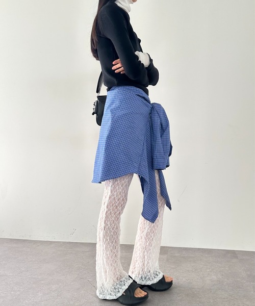 duei（デュイ）の「レースフレアパンツ（その他パンツ・レディース・ホワイト/ブラック・FREE）」の14枚目の写真