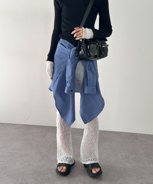 duei（デュイ）の「レースフレアパンツ（その他パンツ・レディース・ホワイト/ブラック・FREE）」の13枚目の写真