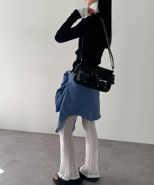 duei（デュイ）の「レースフレアパンツ（その他パンツ・レディース・ホワイト/ブラック・FREE）」の12枚目の写真
