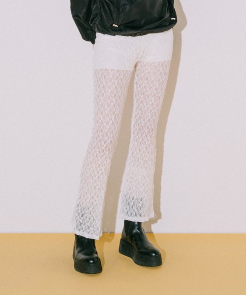 duei（デュイ）の「レースフレアパンツ（その他パンツ・レディース・ホワイト/ブラック・FREE）」の16枚目の写真