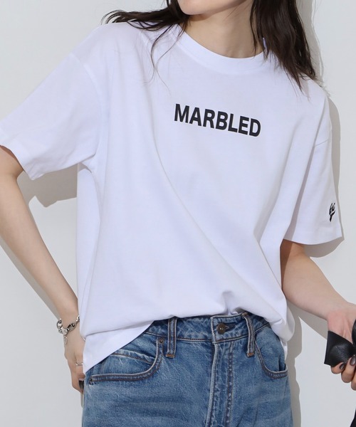 atONE(アットワン)の「胸元袖刺繍ロゴデザインヘビーウェイトTシャツ(Tシャツ/カットソー・レディース・ブラック/ホワイト・M/L)」の4枚目の写真