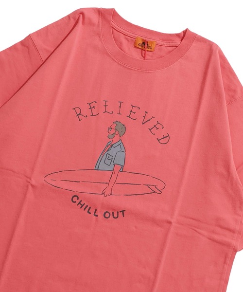 KRIFF MAYER(クリフメイヤー)の「【綿100%】ヘビーウェイトTシャツ(サーフ)(Tシャツ/カットソー・メンズ・チャコール/レッド/グレー/オフホワイト・MEDIUM/LARGE/X-LARGE)」の4枚目の写真