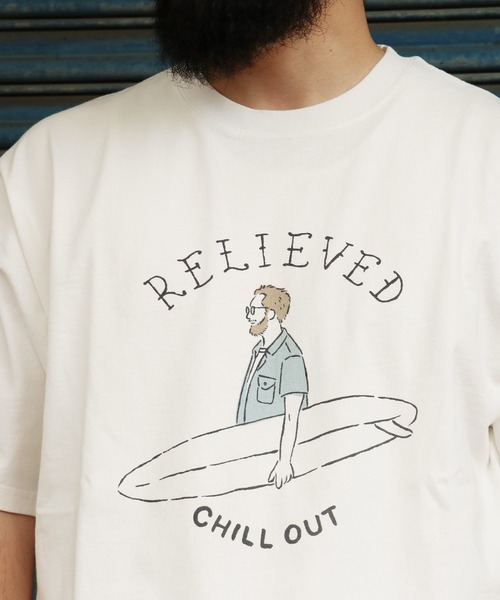 KRIFF MAYER(クリフメイヤー)の「【綿100%】ヘビーウェイトTシャツ(サーフ)(Tシャツ/カットソー・メンズ・チャコール/レッド/グレー/オフホワイト・MEDIUM/LARGE/X-LARGE)」の19枚目の写真