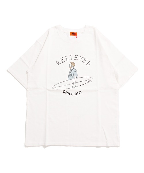 KRIFF MAYER(クリフメイヤー)の「【綿100%】ヘビーウェイトTシャツ(サーフ)(Tシャツ/カットソー・メンズ・チャコール/レッド/グレー/オフホワイト・MEDIUM/LARGE/X-LARGE)」の8枚目の写真