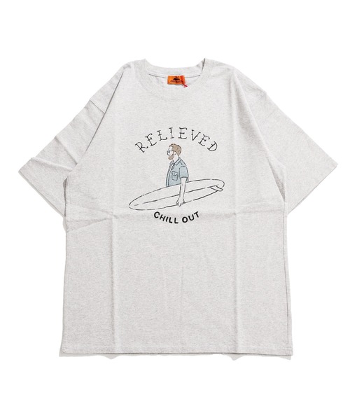 KRIFF MAYER(クリフメイヤー)の「【綿100%】ヘビーウェイトTシャツ(サーフ)(Tシャツ/カットソー・メンズ・チャコール/レッド/グレー/オフホワイト・MEDIUM/LARGE/X-LARGE)」の9枚目の写真