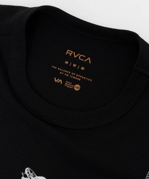 RVCA(ルーカ)の「RVCA レディース SNAKE RVCA BABY TEE Tシャツ 【2025年春夏モデル】/ルーカショート丈半袖Tシャツ(Tシャツ/カットソー・レディース・ホワイト/ブラック・MEDIUM/SMALL/LARGE)」の3枚目の写真
