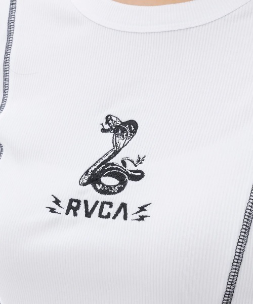 RVCA(ルーカ)の「RVCA レディース SNAKE RVCA BABY TEE Tシャツ 【2025年春夏モデル】/ルーカショート丈半袖Tシャツ(Tシャツ/カットソー・レディース・ホワイト/ブラック・MEDIUM/SMALL/LARGE)」の8枚目の写真