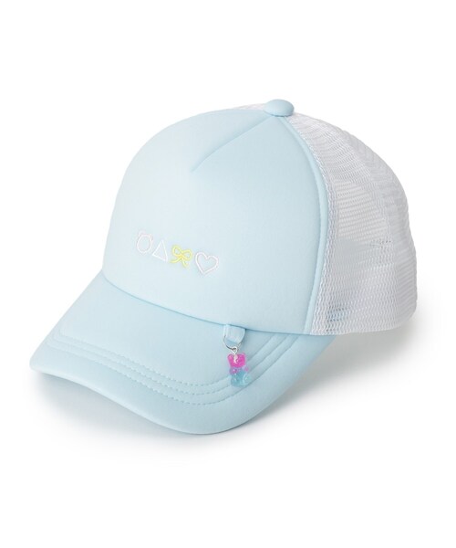 SHOO・LA・RUE（シューラルー）の「クマチャームメッシュCAP（キャップ・キッズ・パープル/サックスブルー・99）」の10枚目の写真