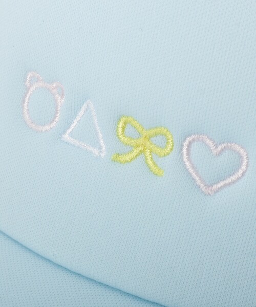 SHOO・LA・RUE（シューラルー）の「クマチャームメッシュCAP（キャップ・キッズ・パープル/サックスブルー・99）」の5枚目の写真