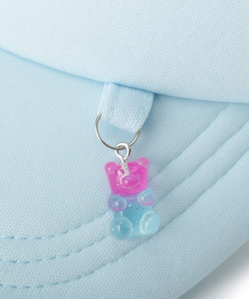 SHOO・LA・RUE（シューラルー）の「クマチャームメッシュCAP（キャップ・キッズ・パープル/サックスブルー・99）」の4枚目の写真